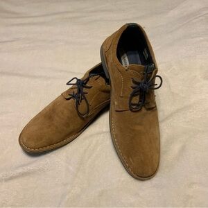 ☘️ Steve Madden Hattrick 215 Lace Up Oxford Shoes in Tan Suede Size 11.5